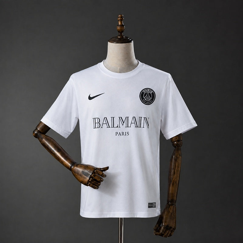 PSG X BALMAIN 2021 Retro Training Shirt White