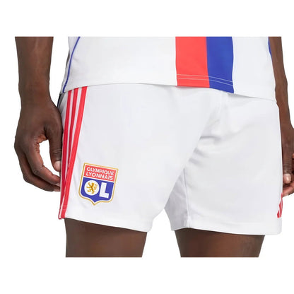 2025-2026 Olympique Lyon Home Shorts (White)